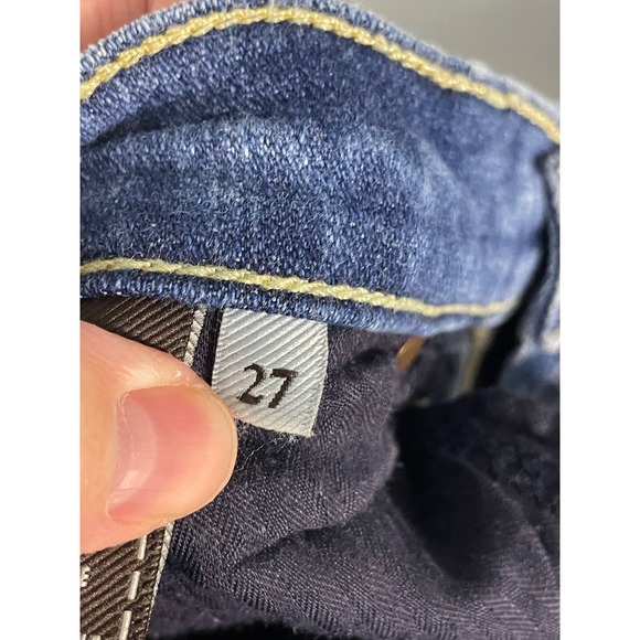 7 For All Mankind The Ankle‎ Skinny Jeans Medium Wash Women's Size 27 - Picture 8 of 12